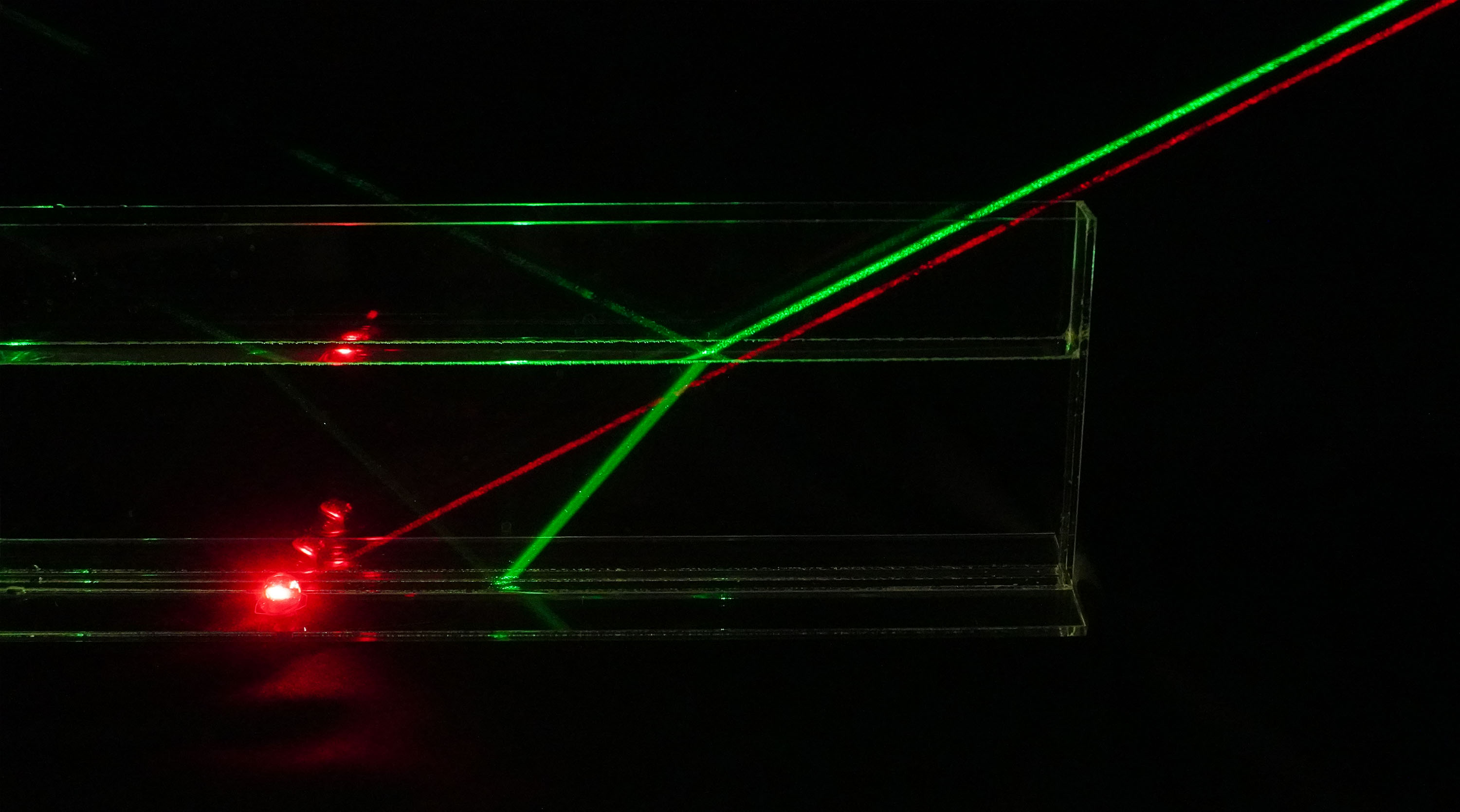 Dual beam refraction